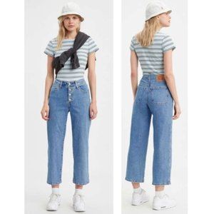 Levi's Mile High Cropped Wide Leg Jeans